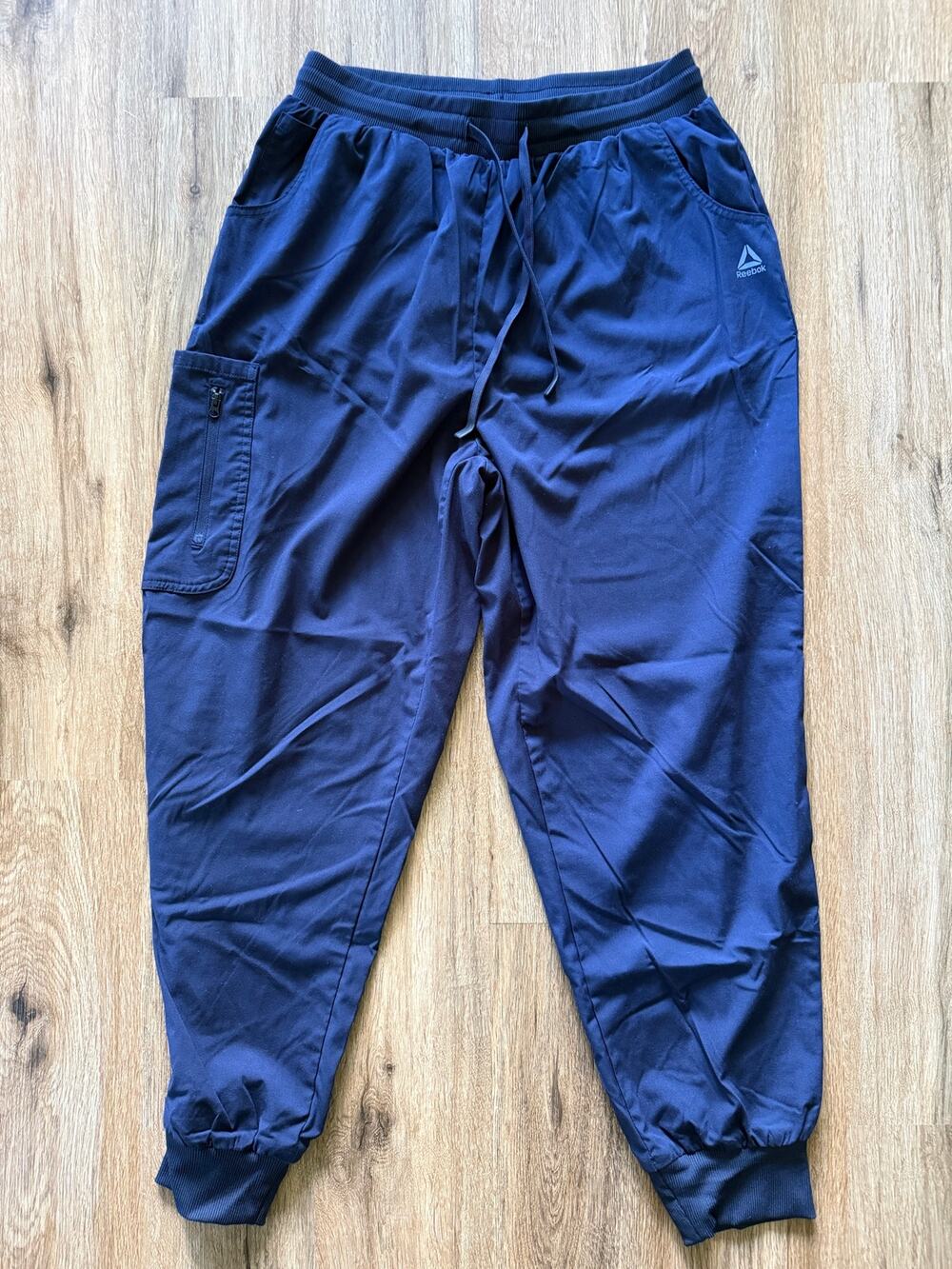 Reebok Women’s Blue Scrub Bottoms Jogger Style Size Large